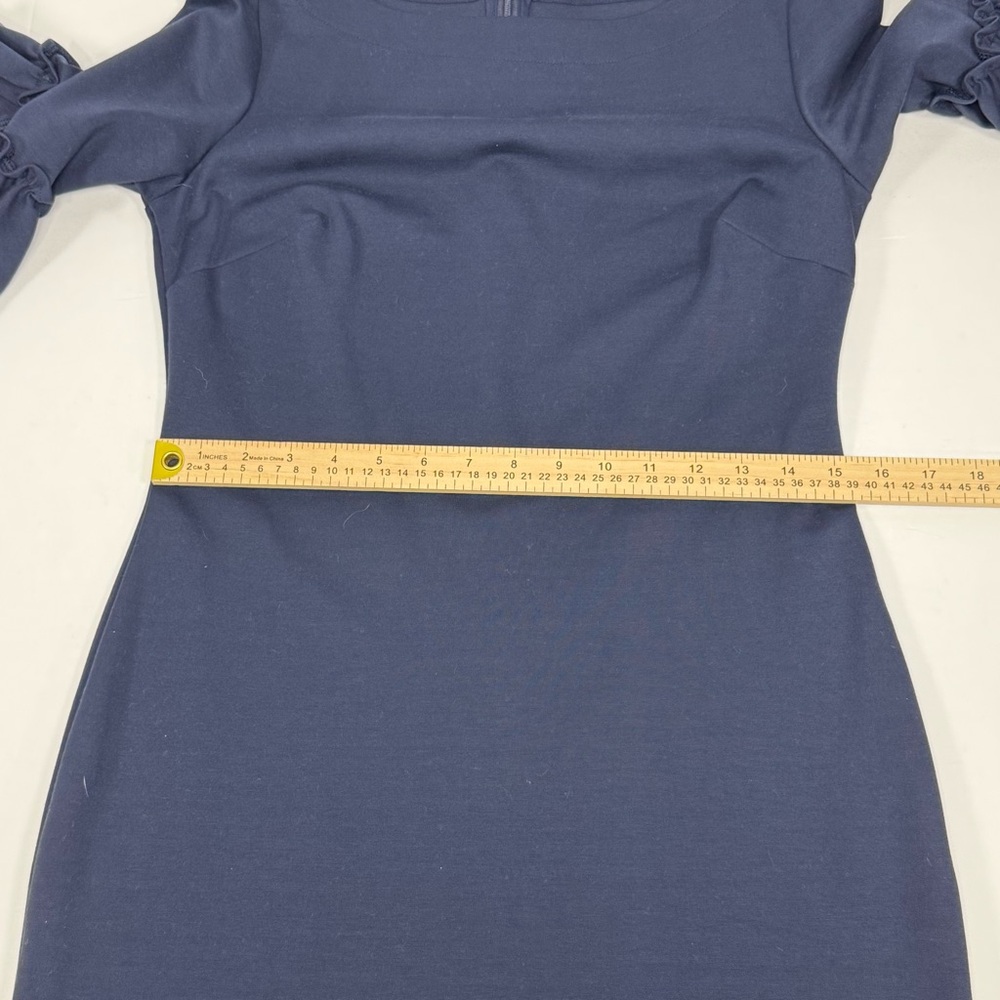 Flutter Sleeve Banana Republic Navy Blue Petite Shift Dress 8P - Picture 5 of 11